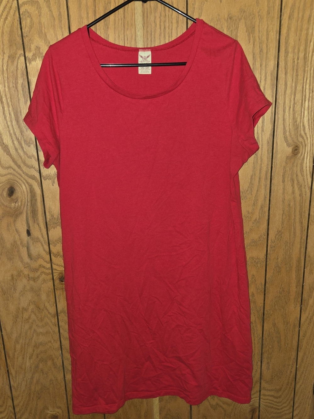 💼 Faded Glory Red Scoop Neck Short Sleeve Tee
